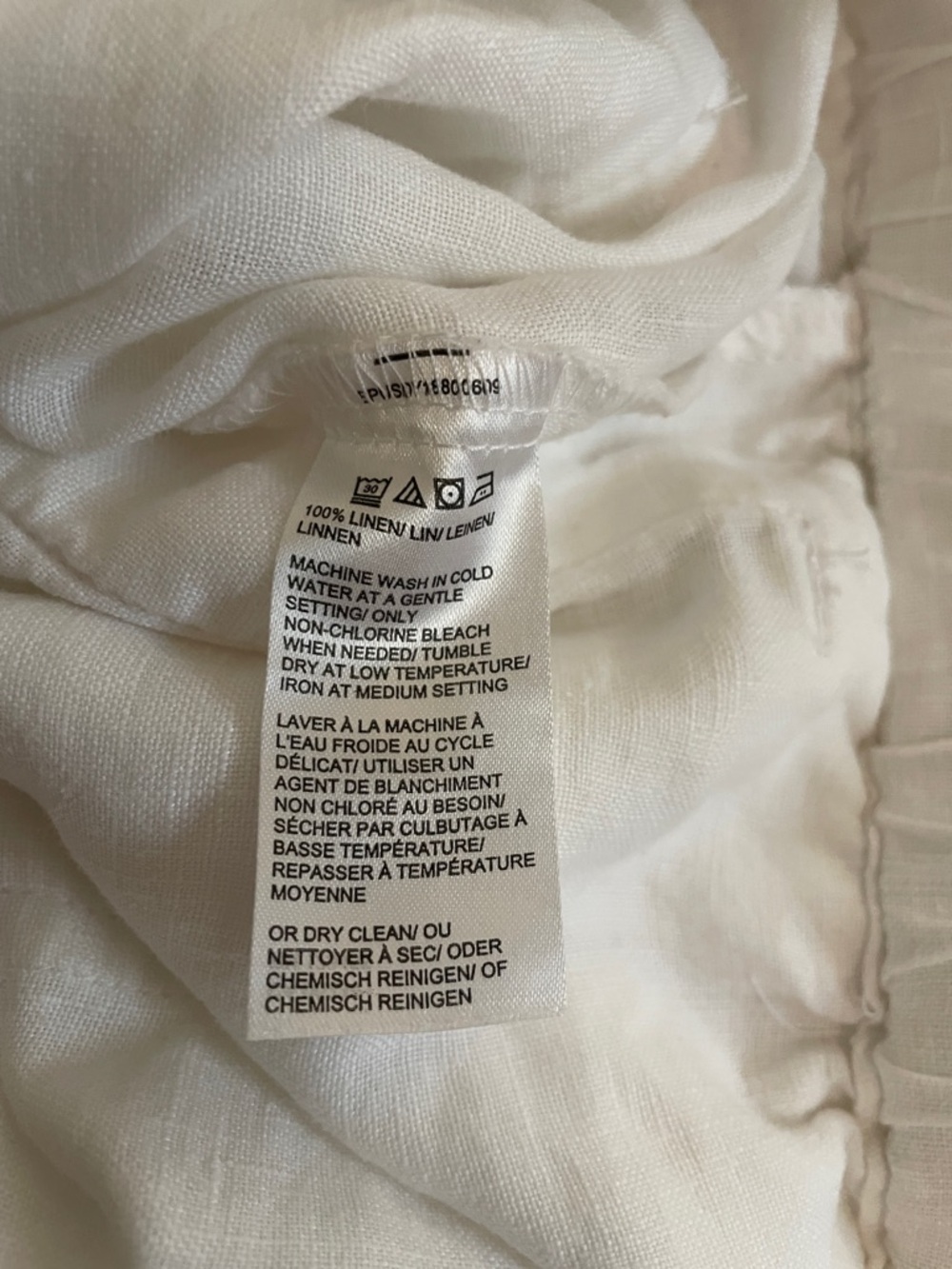 Linen drawstring pants - Picture 5 of 5